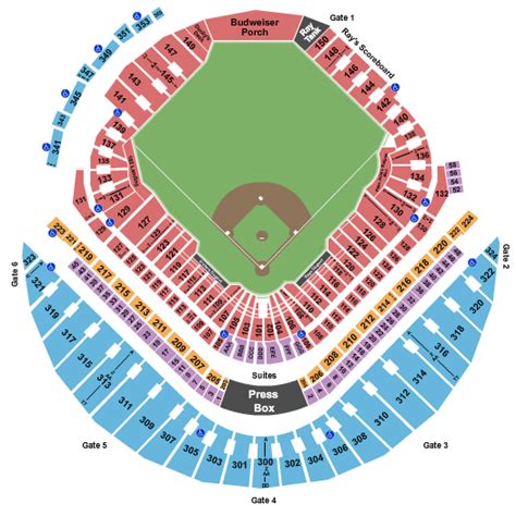 Full Tropicana Field Seating Guide. Rows in Section 134 are labeled G-Z, AA-JJ, PP-UU. There is a walkway betweeen Rows LL and PP. Entrances to this section are located at Rows W and JJ. When looking towards the field/field, lower number seats are on the left. The main attraction of seating down the line are the bullpens located on either side.